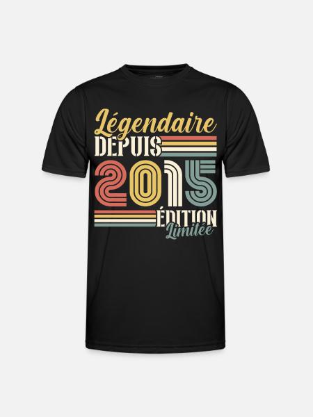 Légendaire Depuis 2015 - T-shirt sport Homme - noir