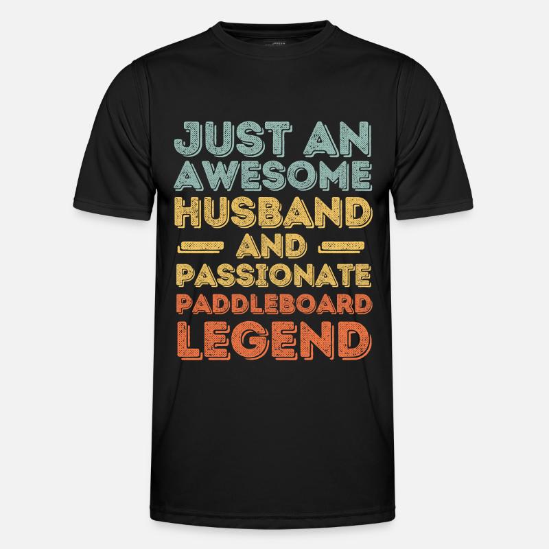 Husband Paddleboard retro Men's Functional T-Shirt