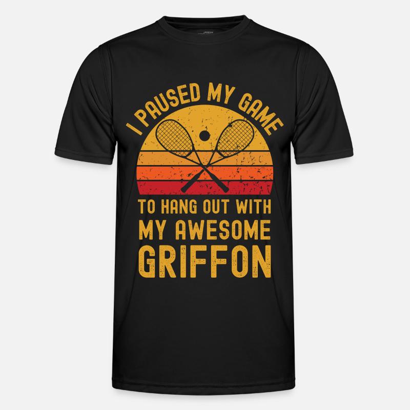 Squash und Griffon Männer Funktions-T-Shirt