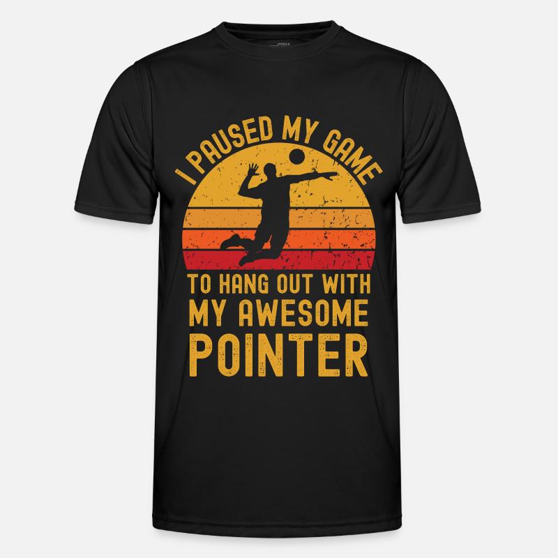 Volleyball and Pointer Men's Functional T-Shirt