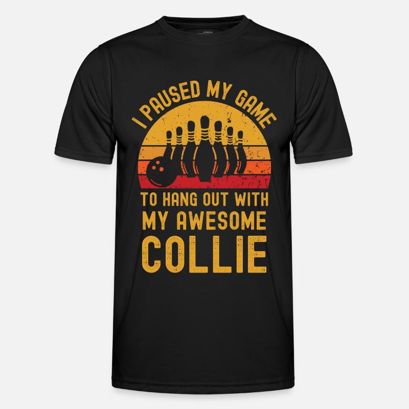 Bowling et Collie T-shirt sport Homme