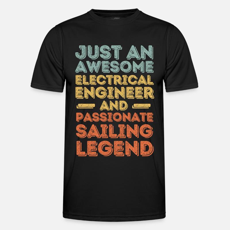 Electrical engineer sailing retro Men's Functional T-Shirt