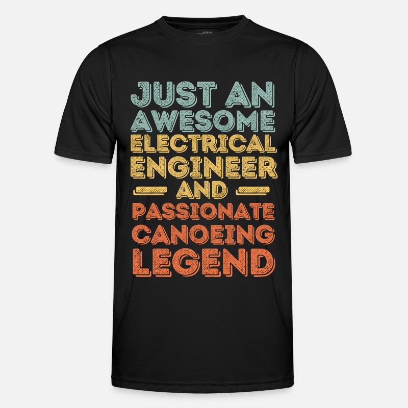 Electrical engineer canoe retro Men's Functional T-Shirt