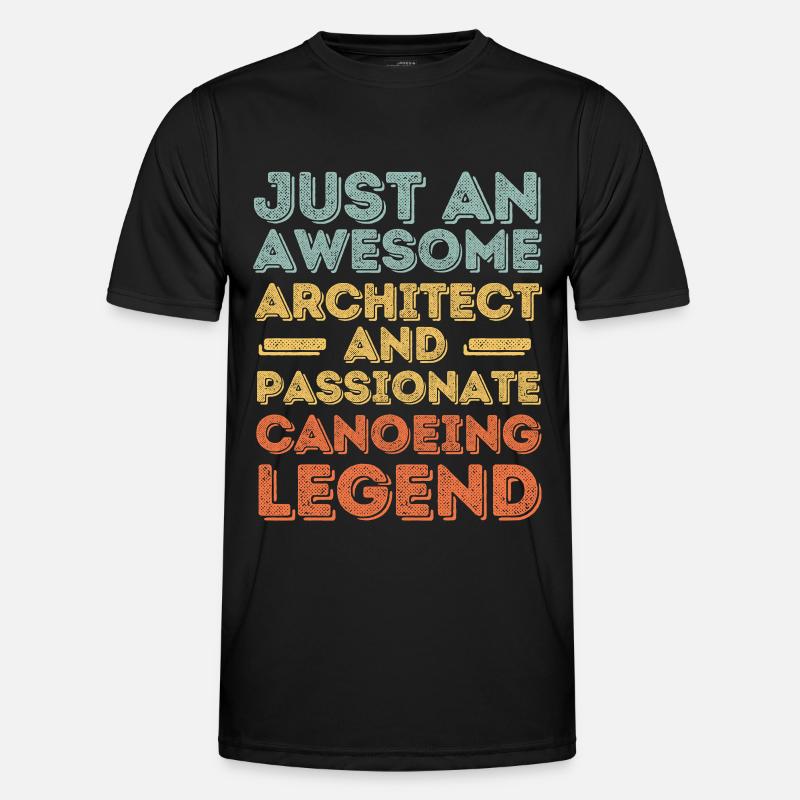 Architecte Canoë rétro T-shirt sport Homme