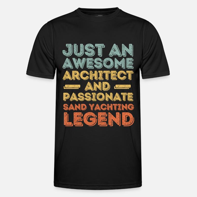 Architecte sable voile rétro T-shirt sport Homme