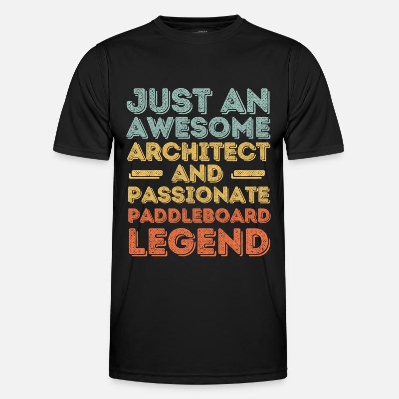 Architect Paddleboard retro Men's Functional T-Shirt