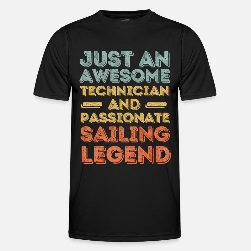 Technicien voile rétro T-shirt sport Homme