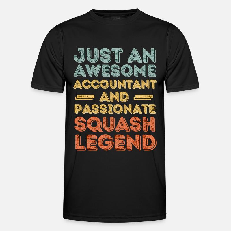 Comptable Squash rétro T-shirt sport Homme