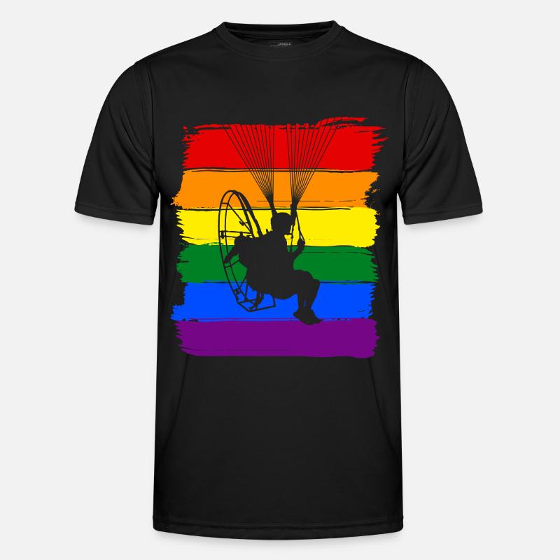 Paramoteur LGBTQ Pride T-shirt sport Homme