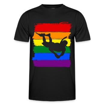 Schnorcheln LGBT Pride - Männer Funktions-T-Shirt - Schwarz - Vorne - AI Model Male 178 dark (178cm)