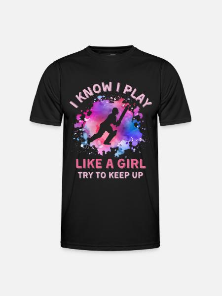 Femmes Cricket Fille - T-shirt sport Homme - noir
