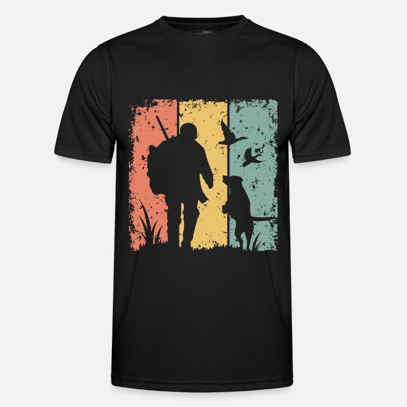Jagd retro Männer Funktions-T-Shirt