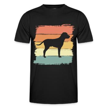 Pointer retro - Men's Functional T-Shirt - black - Front - AI Model Male 178 dark (178cm)