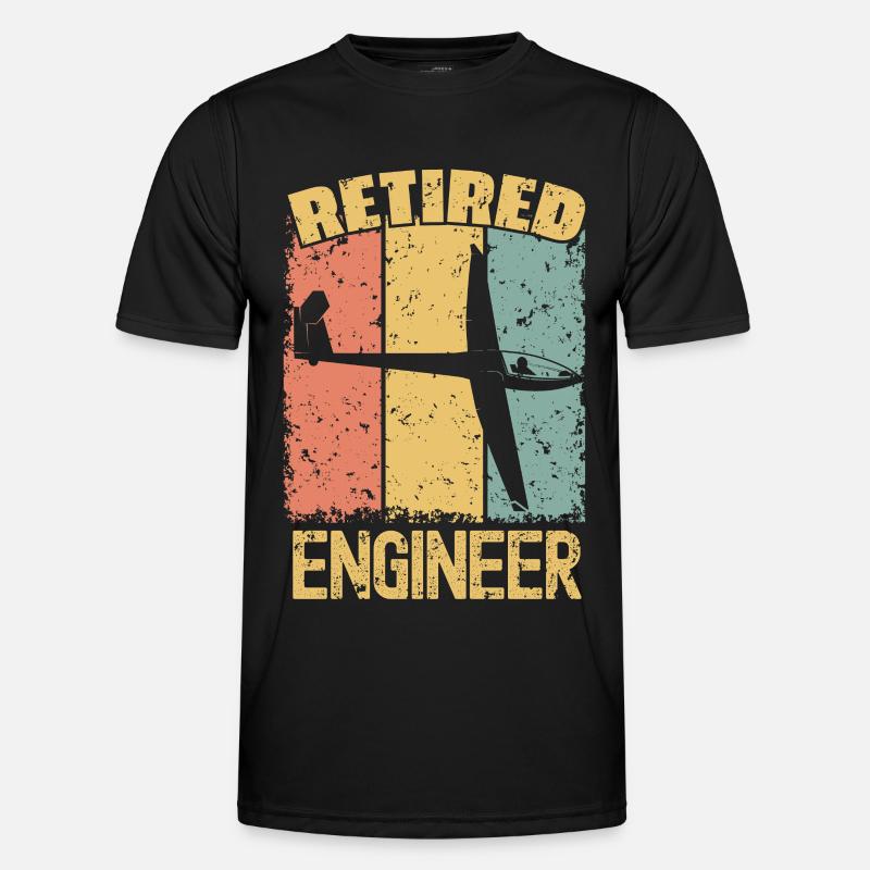 Gliding retired engineer Men's Functional T-Shirt