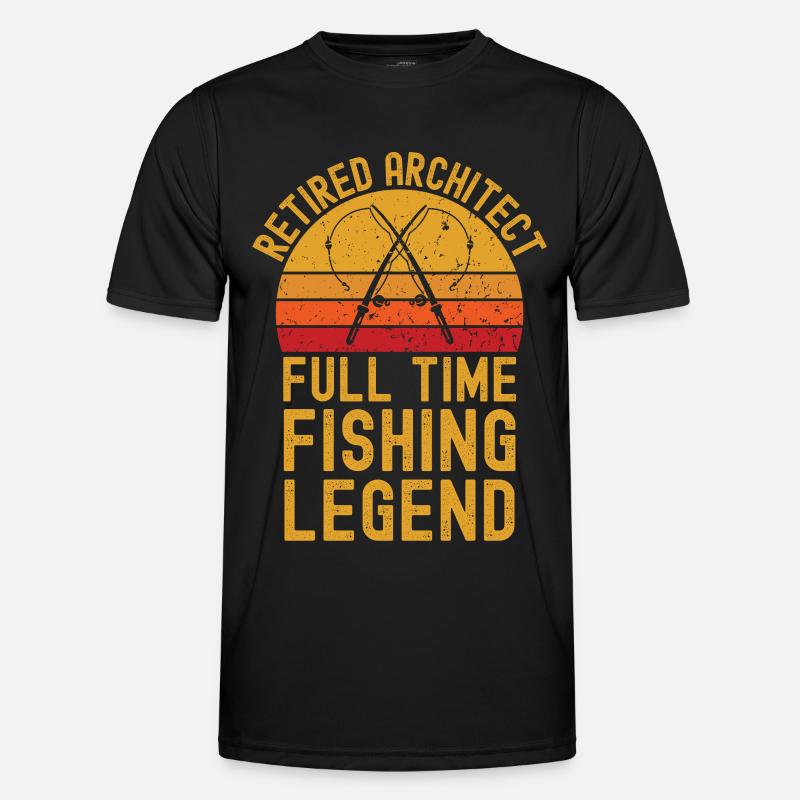 Légende de la pêche architecte à la retraite T-shirt sport Homme