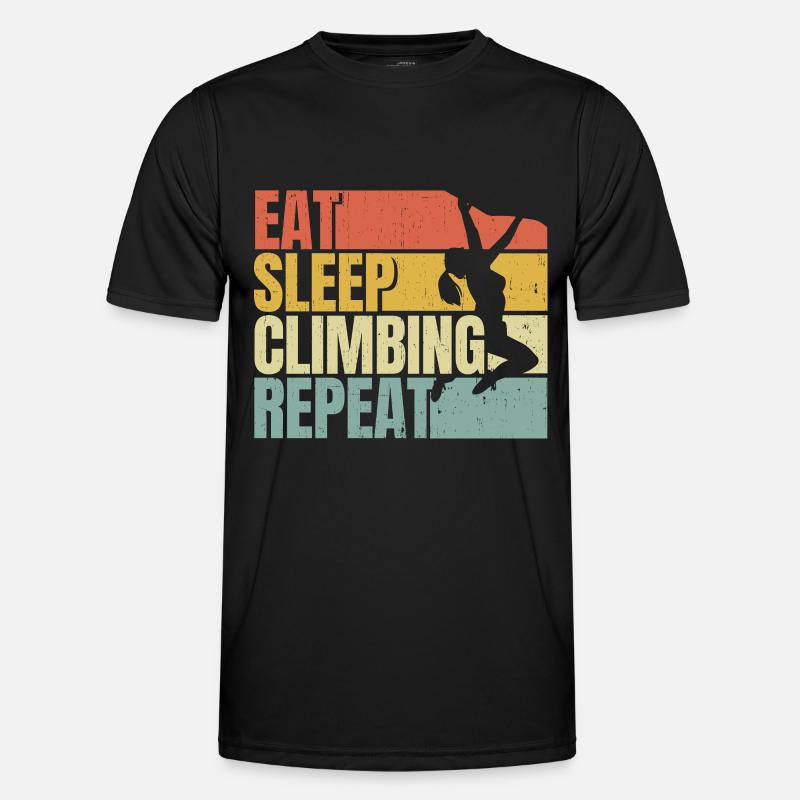 Manger dormir Escalade répéter T-shirt sport Homme