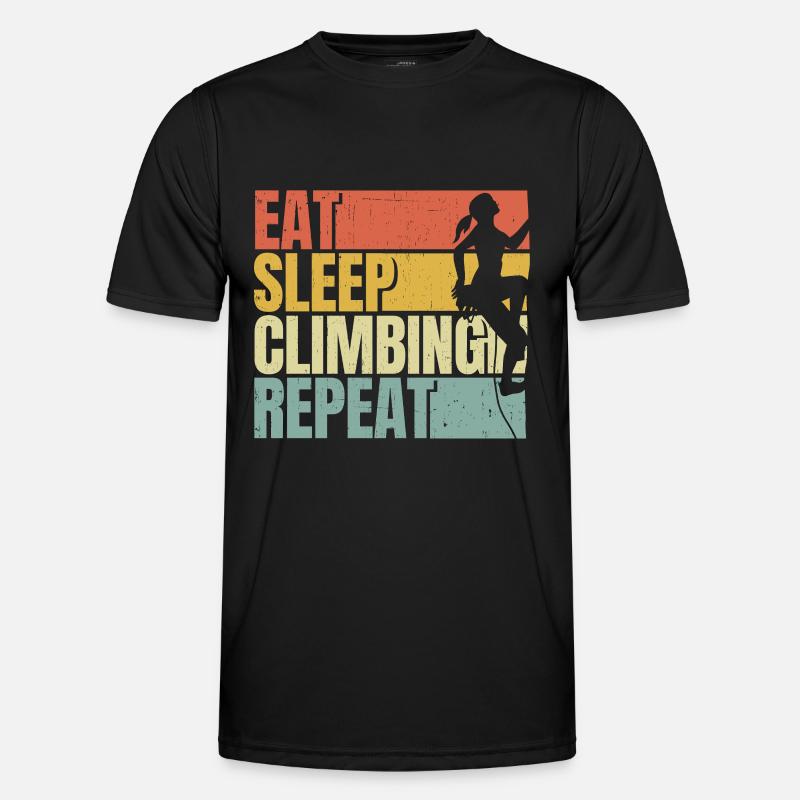 Manger dormir Escalade répéter T-shirt sport Homme