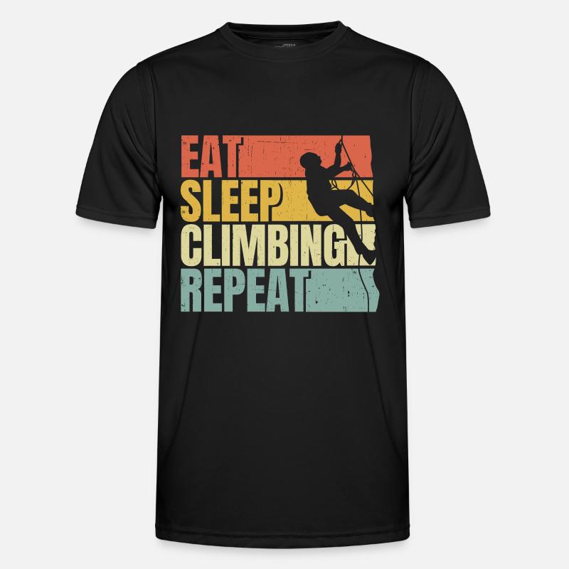 Manger dormir Escalade répéter T-shirt sport Homme