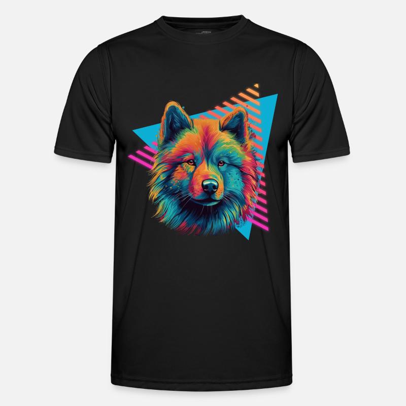 Samoyed 80s style Men's Functional T-Shirt