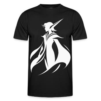 Elfenflüstern im Wind - Männer Funktions-T-Shirt - Schwarz - Vorne - AI Model Male 178 dark (178cm)