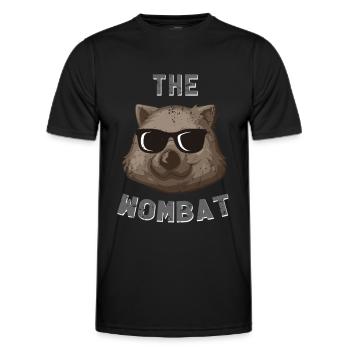 wombat - Men's Functional T-Shirt - black - Front - AI Model Male 178 dark (178cm)