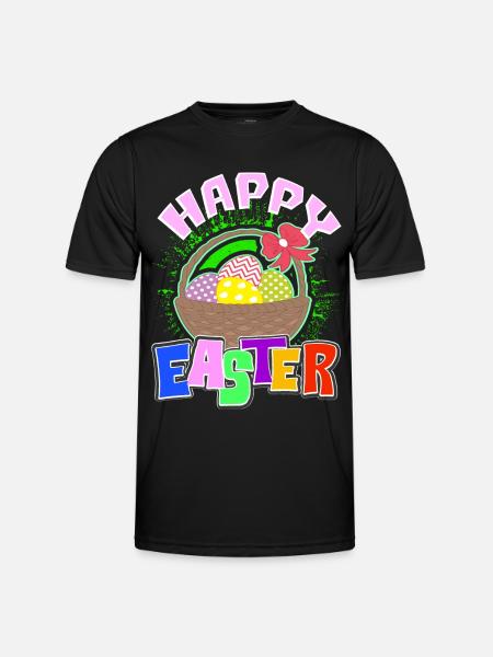 Ostern - Männer Funktions-T-Shirt - Schwarz
