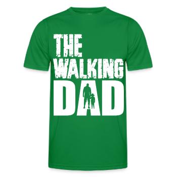 The walking dad - T-shirt sport Homme - vert - Devant - AI Model Male 178 dark (178cm)