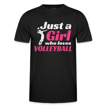 Volleyball volleyball players - Men's Functional T-Shirt - black - Front - AI Model Male 178 dark (178cm)