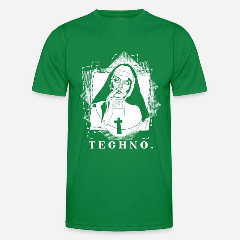 Techno Religion Männer Funktions-T-Shirt