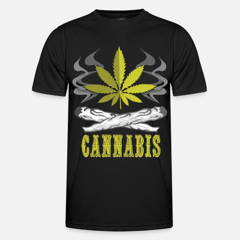 Cannabis Weed Gras Kiffen Geschenk Männer Funktions-T-Shirt