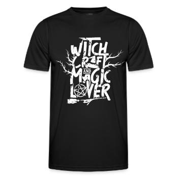 Hexerei und magie Liebhaber Hexe Zauberkraft - Männer Funktions-T-Shirt - Schwarz - Vorne - AI Model Male 178 dark (178cm)