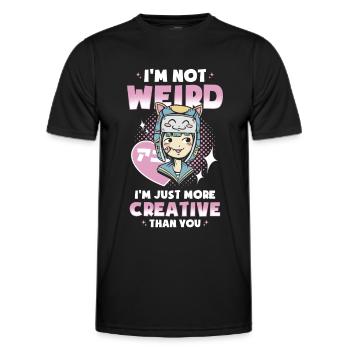 Manga Girl - Männer Funktions-T-Shirt - Schwarz - Vorne - AI Model Male 178 dark (178cm)