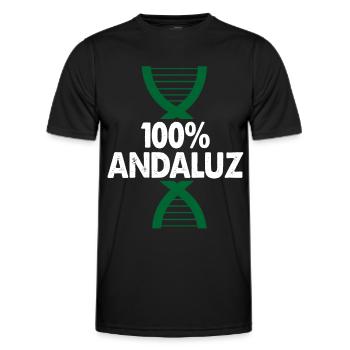 100 Prozent Andalusien Land Autonome Stadt Spaß - Männer Funktions-T-Shirt - Schwarz - Vorne - AI Model Male 178 dark (178cm)