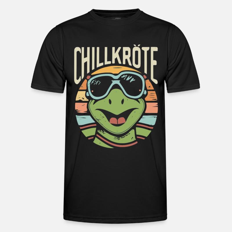 Relaxed Turtle Chill Toad Men's Functional T-Shirt