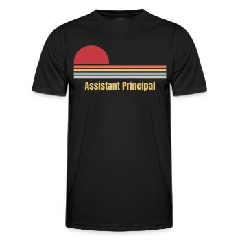 Assistant Principal - Männer Funktions-T-Shirt - Schwarz - Vorne - AI Model Male 178 dark (178cm)