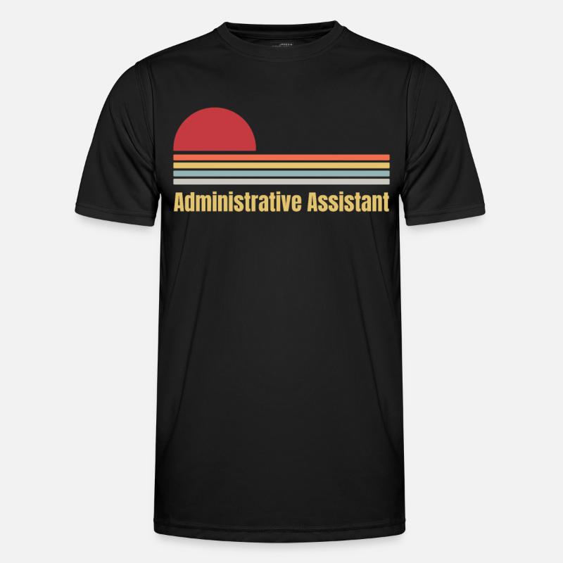 Adminstrative Assistant - Men's Functional T-Shirt - black