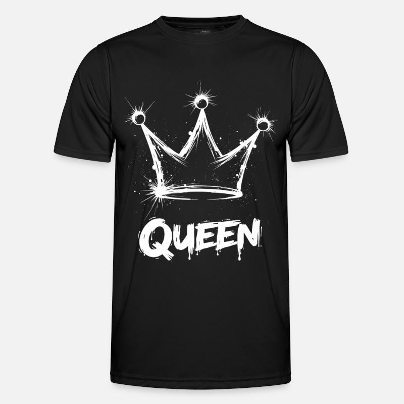 Queen Crown Splash - Men's Functional T-Shirt - black