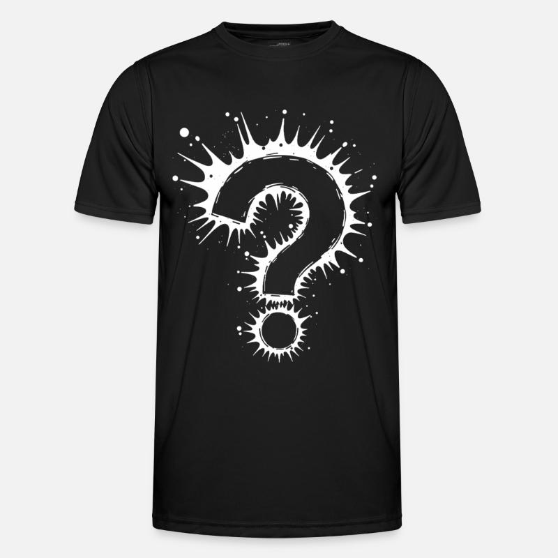 What Question Mark Splash - Men's Functional T-Shirt - black