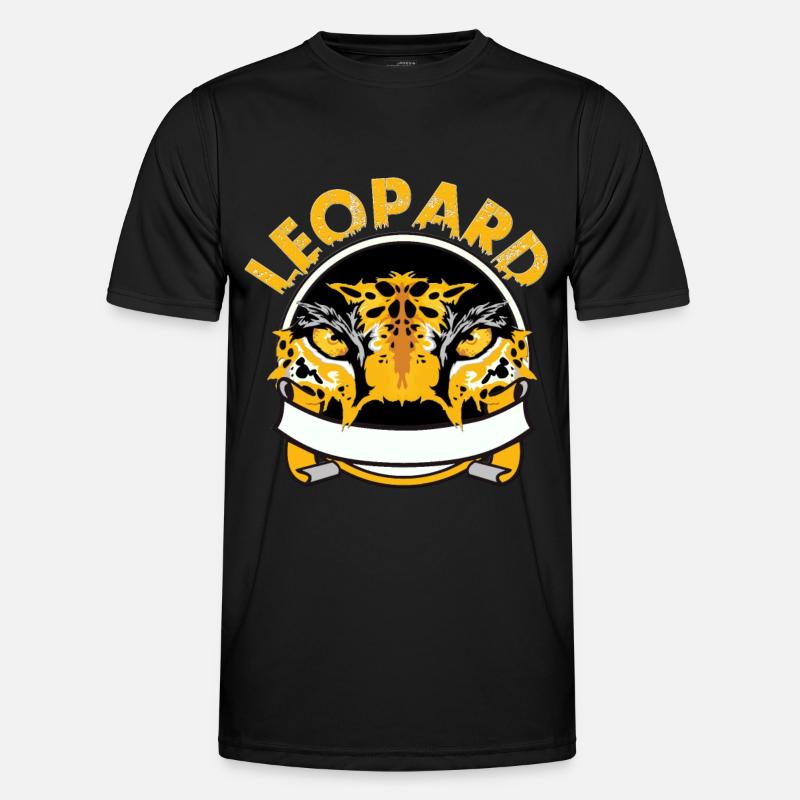 leopard - Men's Functional T-Shirt - black