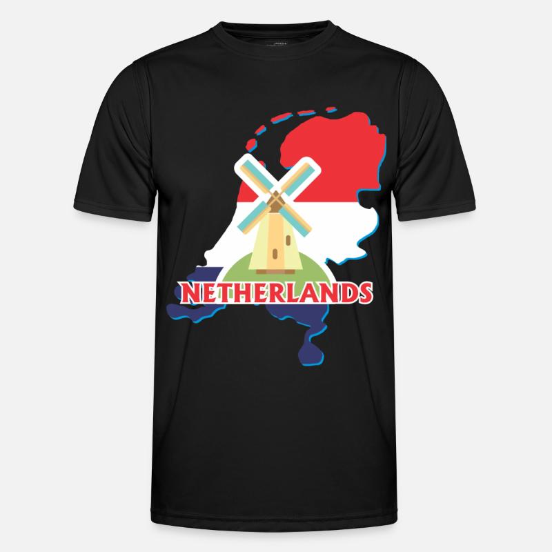 Netherlands - Men's Functional T-Shirt - black