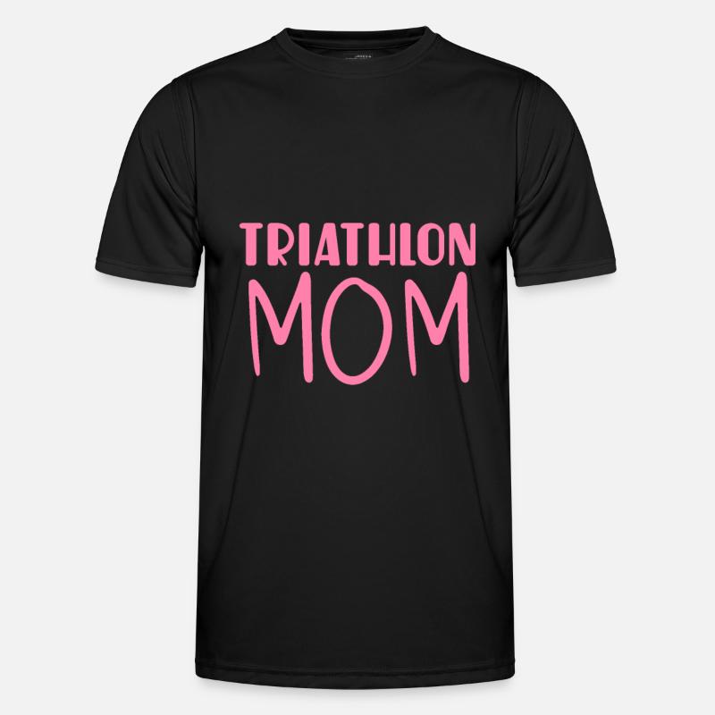 Triathlon Mama - Männer Funktions-T-Shirt - Schwarz