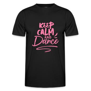 Dance - Men's Functional T-Shirt - black - Front - AI Model Male 178 dark (178cm)