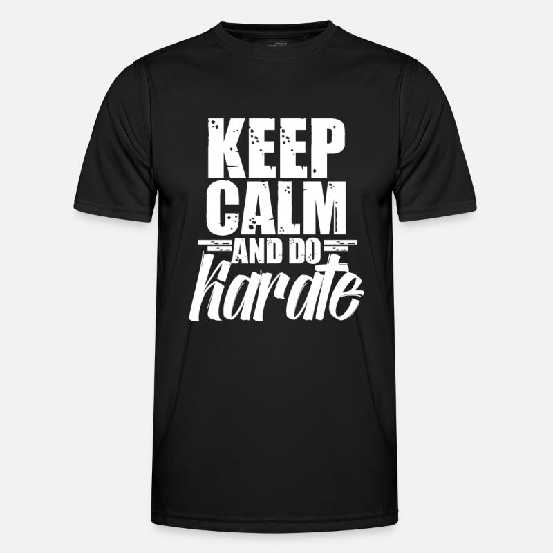 Karate Karate Karate Karate - Männer Funktions-T-Shirt - Schwarz