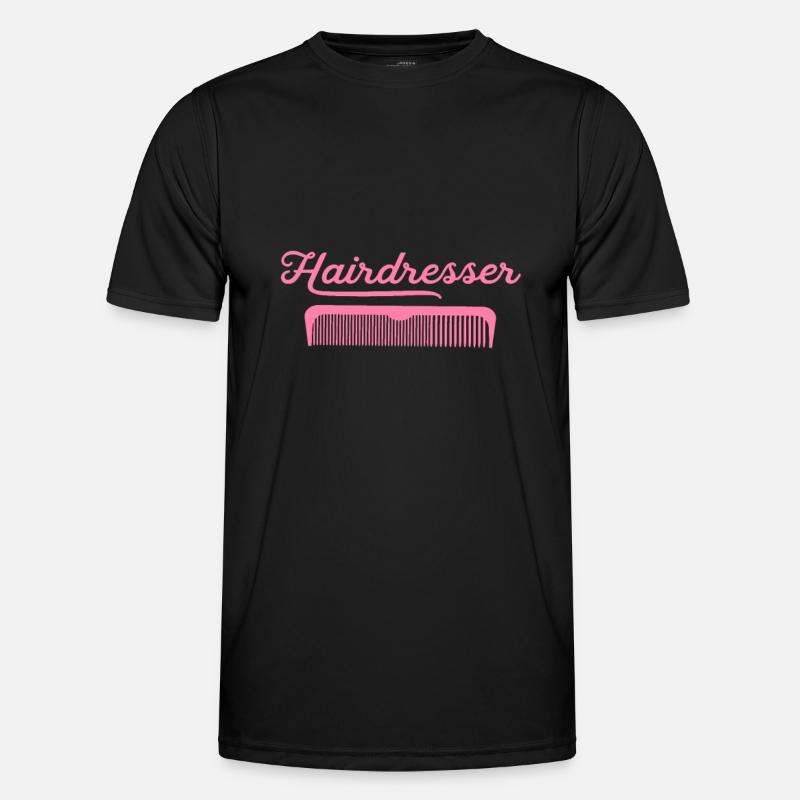 Friseuse Friseuse Friseuse Friseuse - Männer Funktions-T-Shirt - Schwarz