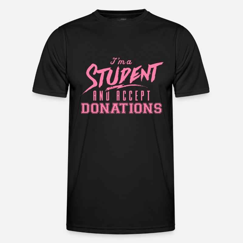 Studentin Studentin Studentin Studentin - Männer Funktions-T-Shirt - Schwarz