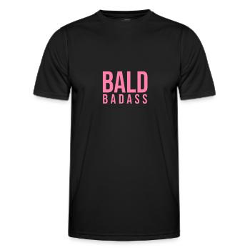 Cheveux Chauves Pas de poils Chauves Chauves - T-shirt sport Homme - noir - Devant - AI Model Male 178 dark (178cm)