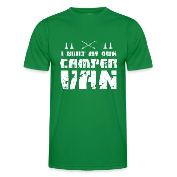 Construisez votre propre camping-car - T-shirt sport Homme - vert - Devant - AI Model Male 178 dark (178cm)