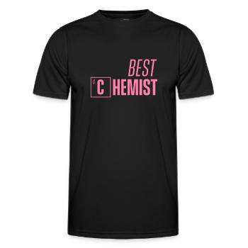 Chimiste Chimiste Professeur de Chimie Équipe Chimiste - T-shirt sport Homme - noir - Devant - AI Model Male 178 dark (178cm)