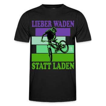 Unbenanntes Projekt 54 - Männer Funktions-T-Shirt - Schwarz - Vorne - AI Model Male 178 dark (178cm)