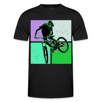 Unbenanntes Projekt 74 - Männer Funktions-T-Shirt - Schwarz - Vorne - AI Model Male 178 dark (178cm)